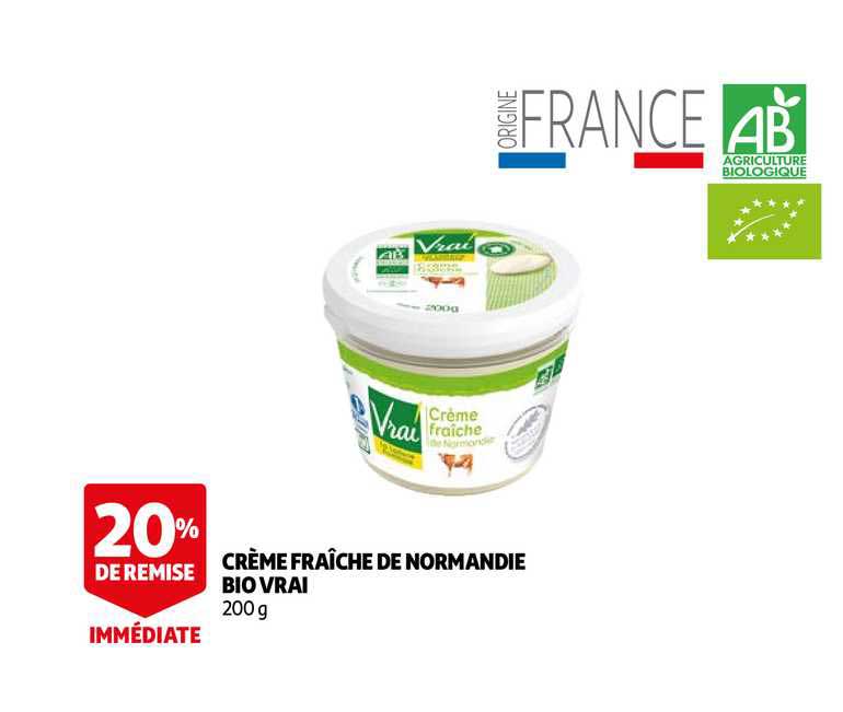 crème fraîche de normandie bio vraie