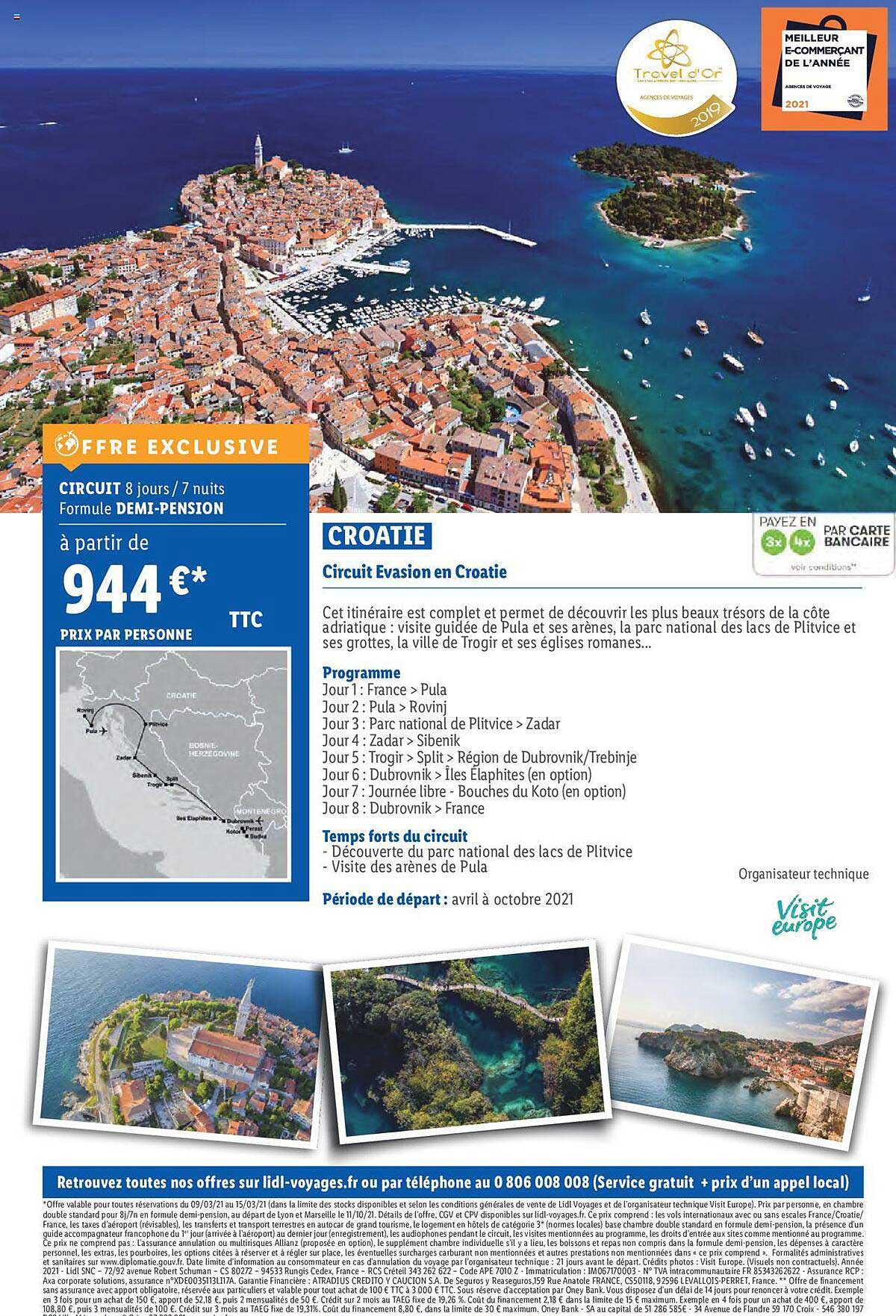 Croatie : Circuit évasion En Croatie