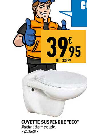 cuvette suspendue "eco"