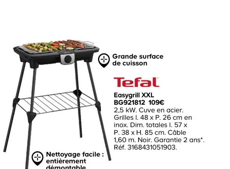 Easygrill Xxl Bg921812 Tefal