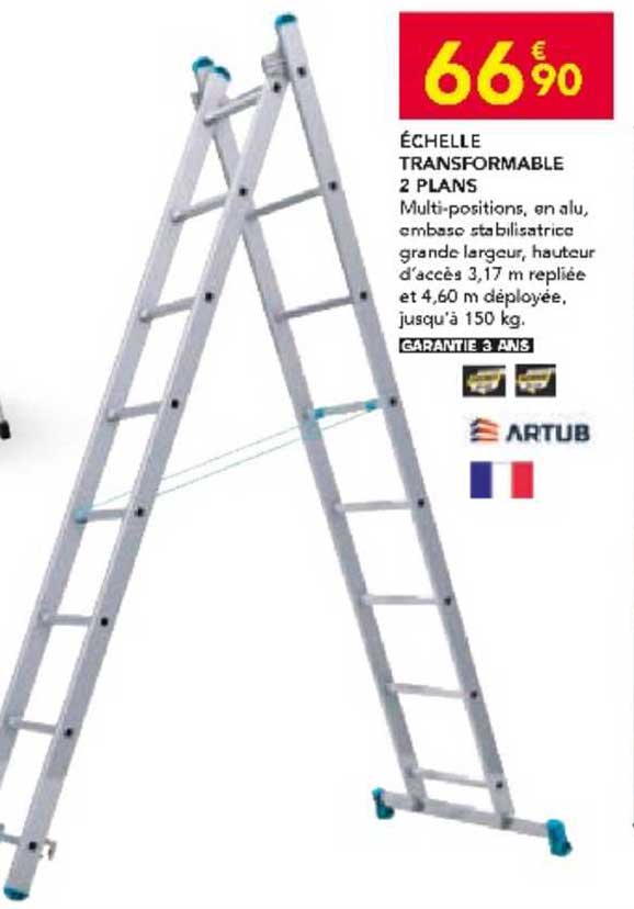 échelle transformable 2 plans artub