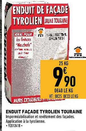 enduit façade tyrolien touraine