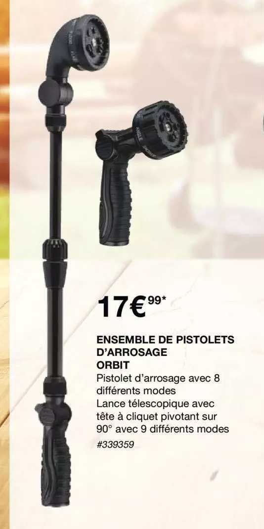 ensemble de pistolets d'arrosage orbit