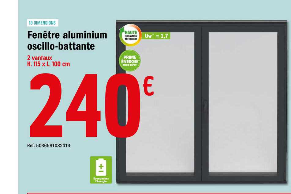 Fenêtre Aluminium Oscillo-battante