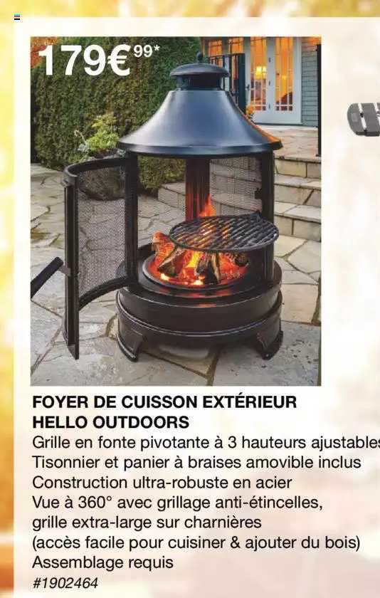 foyer de cuisson extérieur hello outdoors