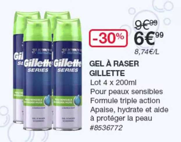 gel à raser gillette