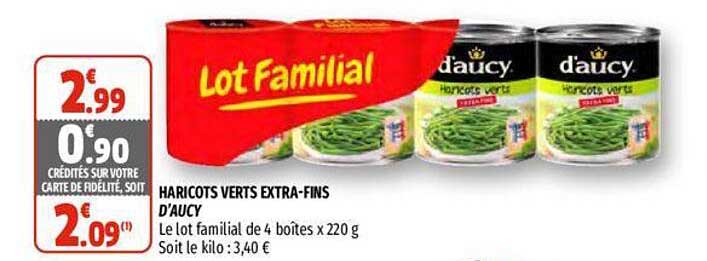haricots verts extra-fins d'aucy