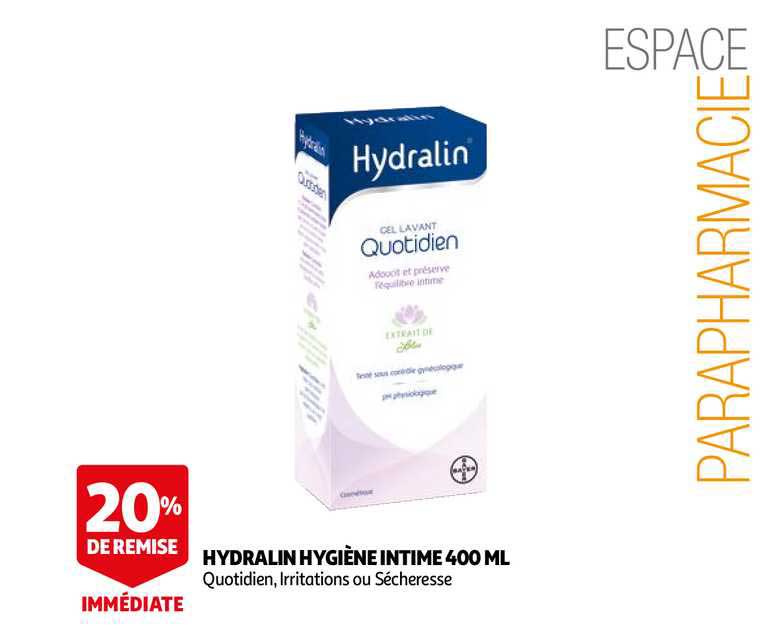 hydralin hygiène intime 400 ml