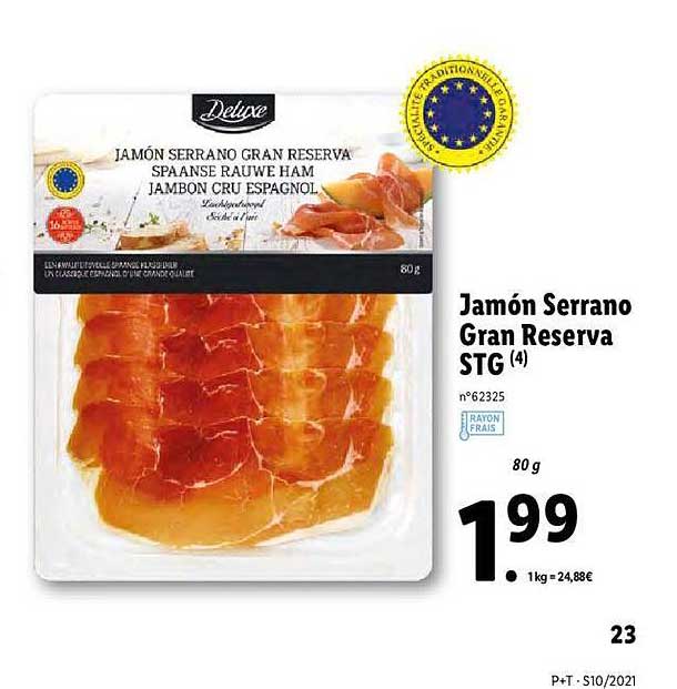 jamon serrano gran reserva stg deluxe