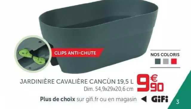 jardinière cavalière cancun 19,5 l