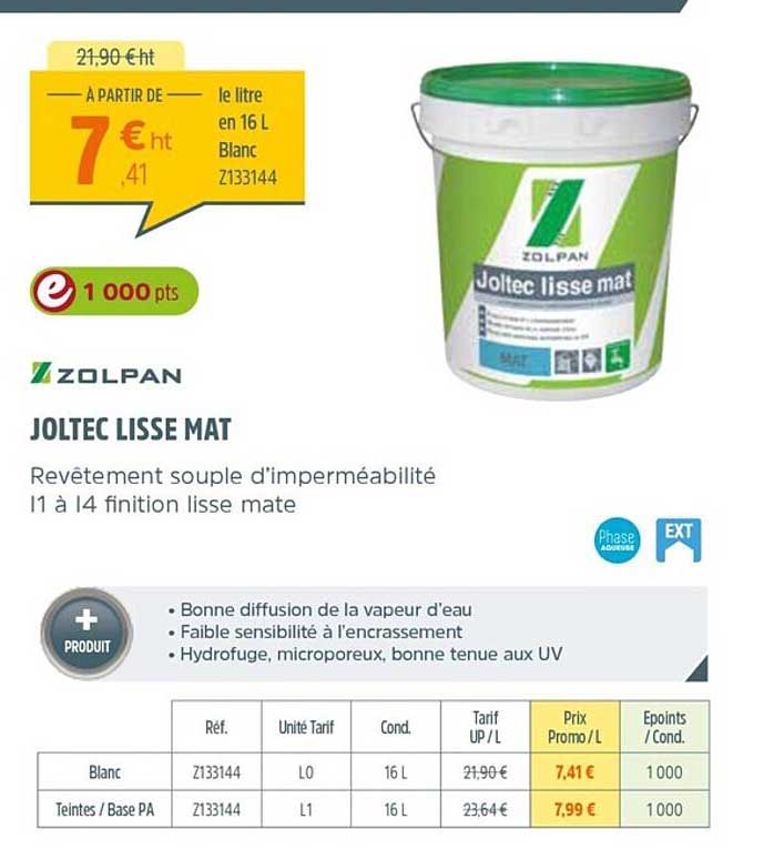 joltec lisse mat zolpan