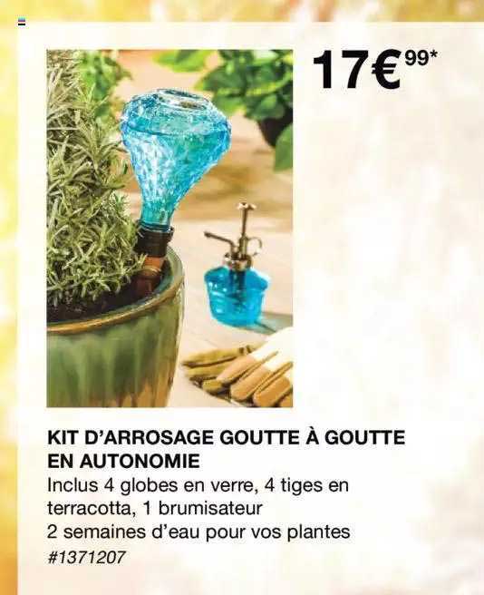 kit d'arrosage goutte à goutte en autonomie