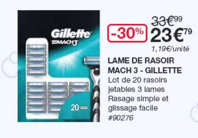 lame de rasoir mach 3 - gillette