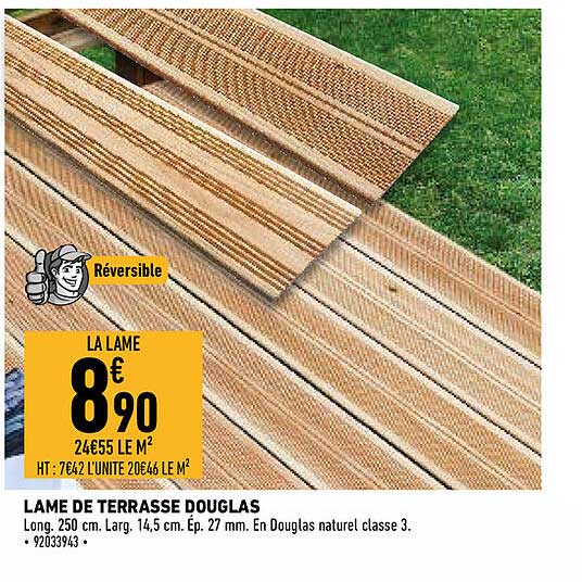 lame de terrasse douglas