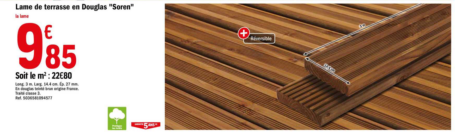 lame de terrasse en douglas "soren"