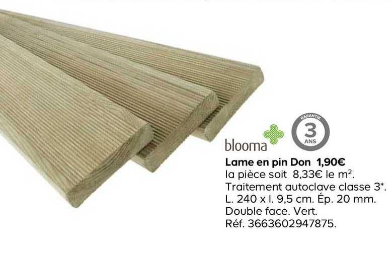 lame en pin don blooma