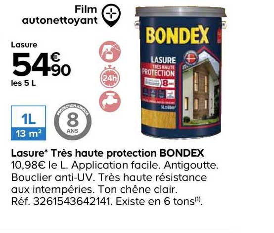 lasure très haute protection bondex