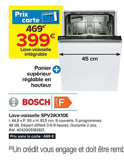 lave vaisselle spv21kx10e bosch