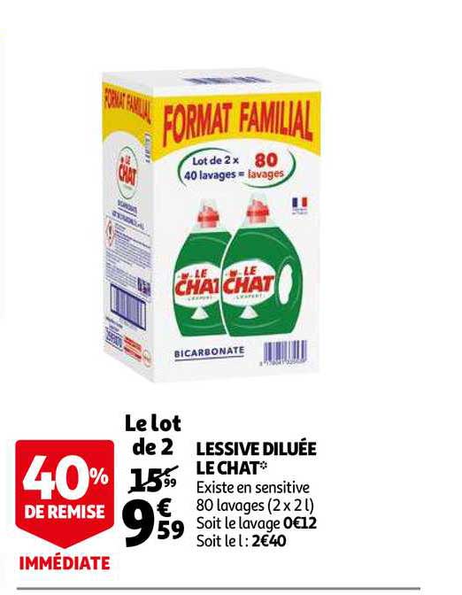 Lessive Diluée Le Chat