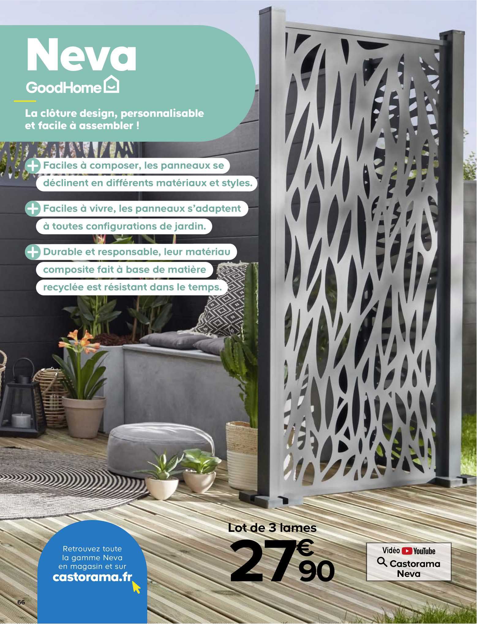 Lot De 3 Lames Neva Goodhome