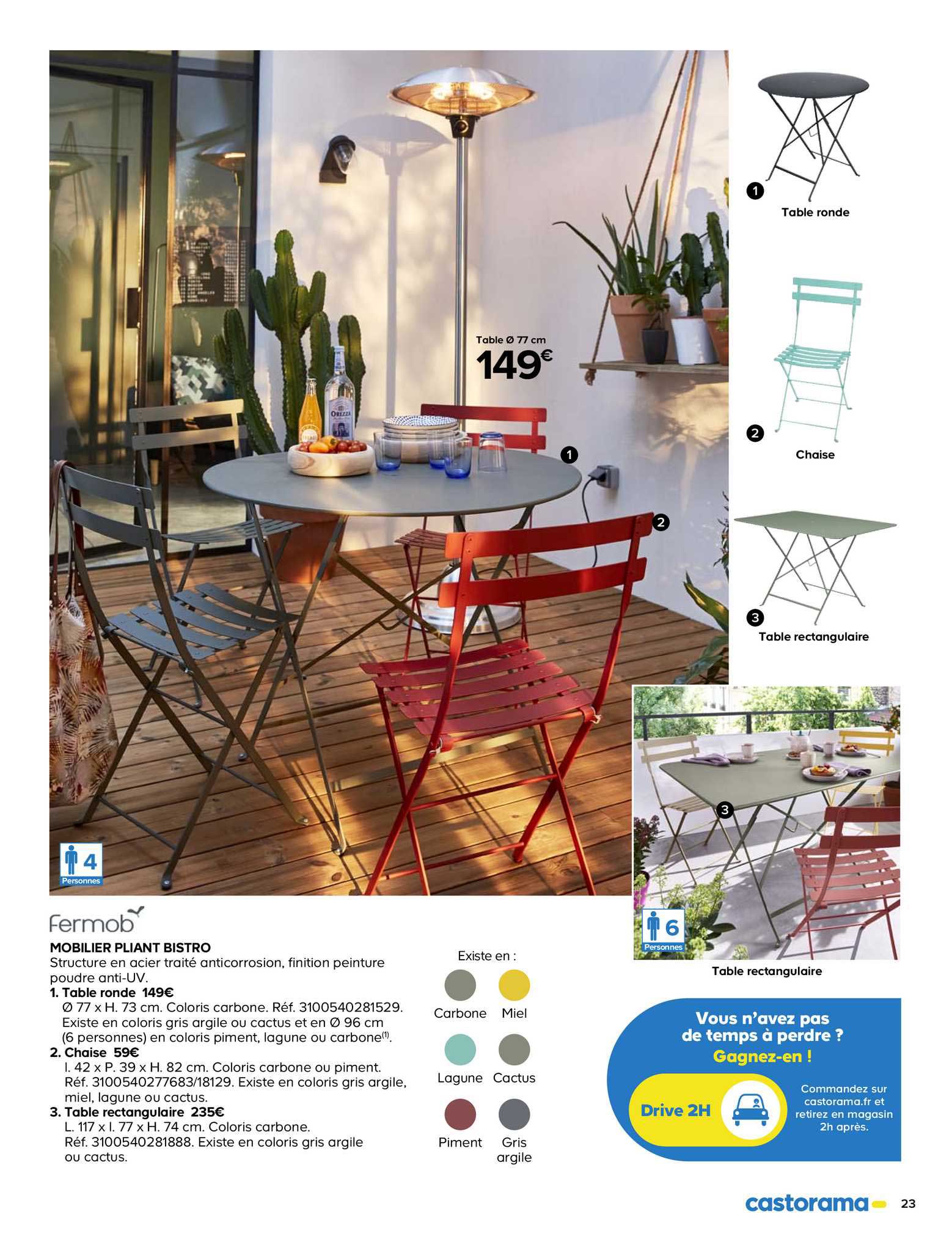 Mobilier Pliant Bistro Fermob