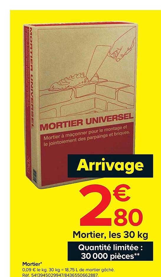 Mortier 30 Kg