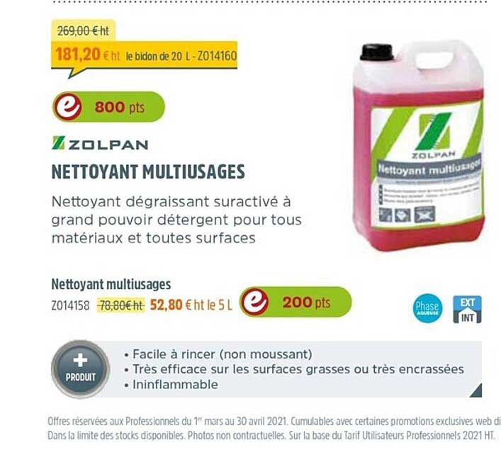 nettoyant multiusages zolpan