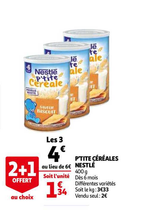 p'tite céréales nestlé