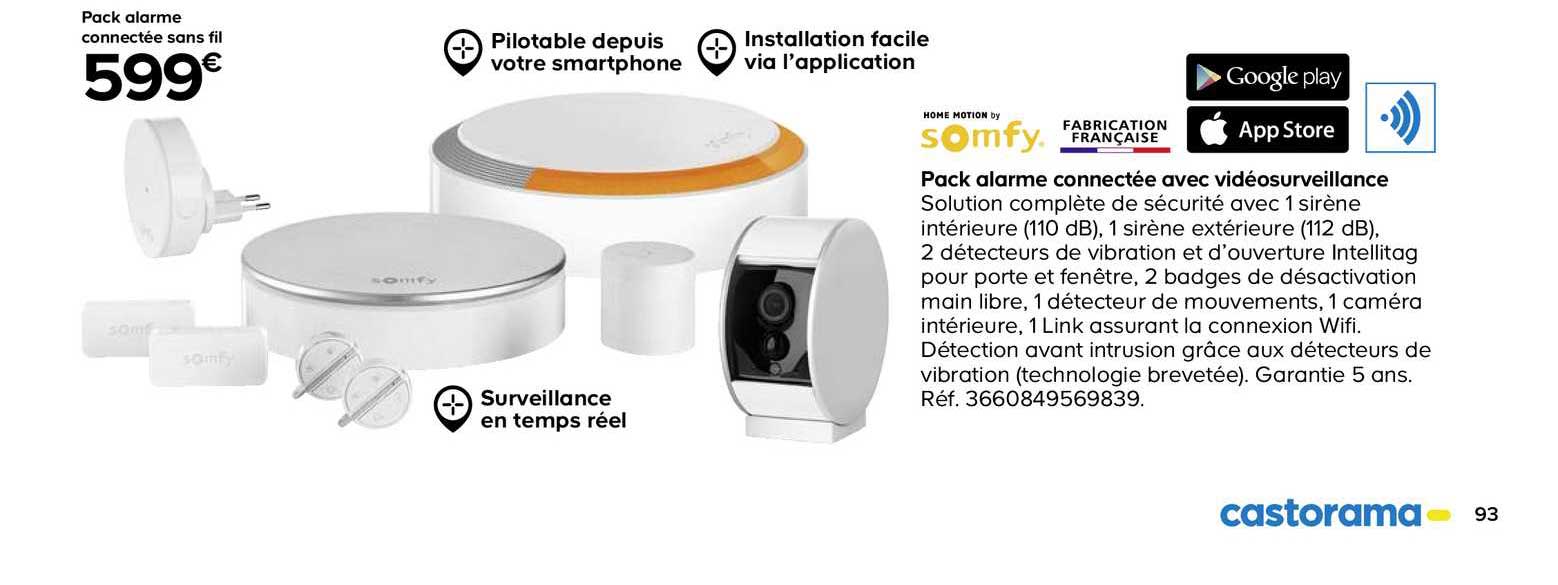 pack alarme connectée avec vidéosurveillance home motion by somfy