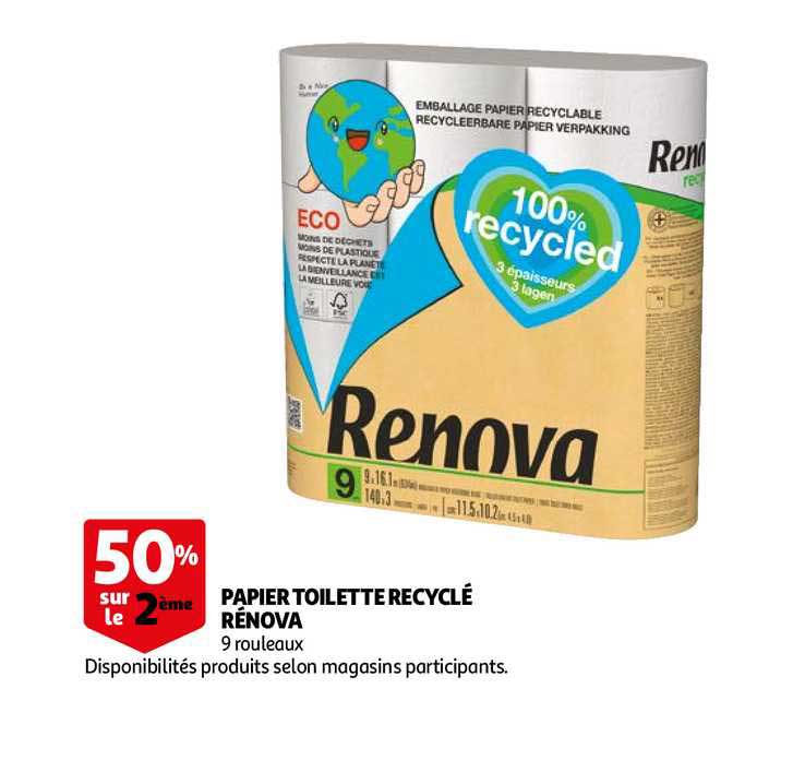 Papier Toilette Recyclé Rénova