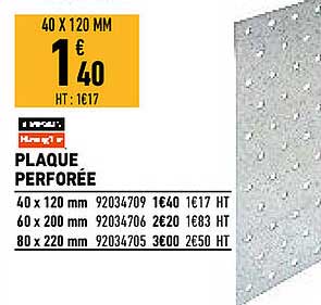 Plaque Perforée