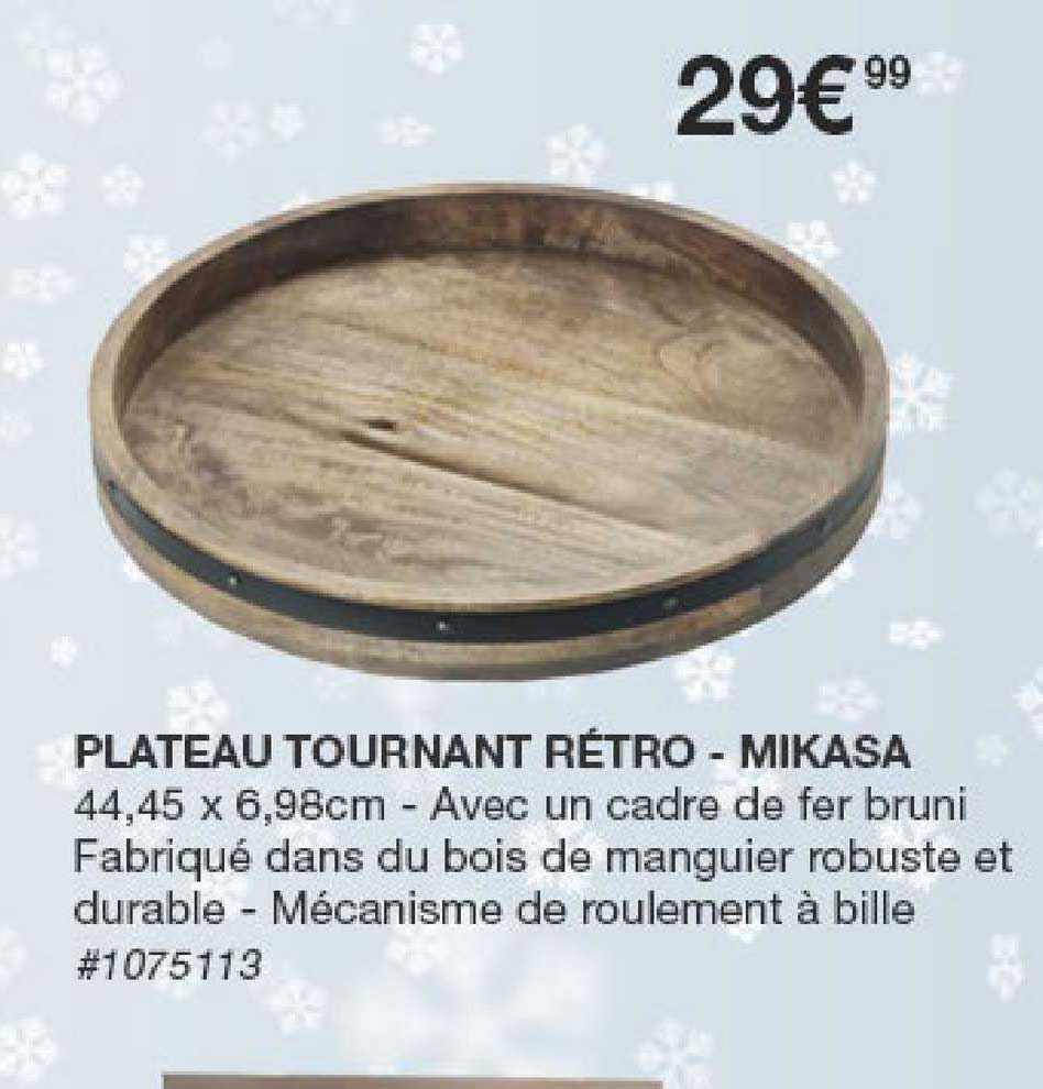 plateau tournant rétro - mikasa