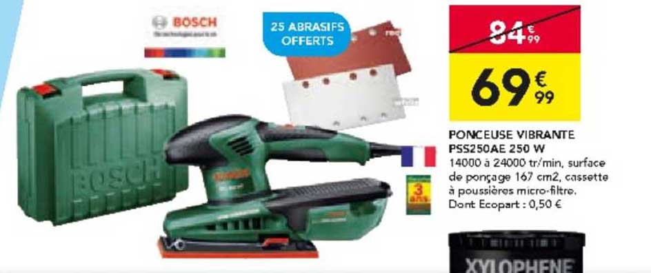 ponceuse vibrante pss250ae 250 w bosch