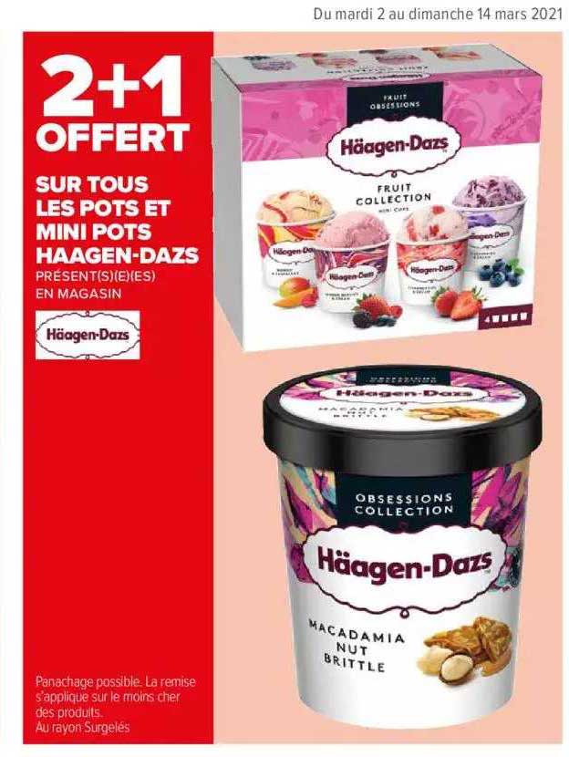 pots et mini pots häagen-dazs
