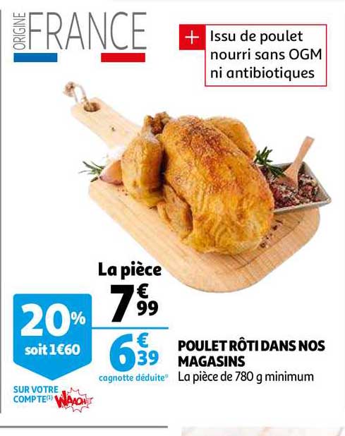 poulet rôti dans nos magasins