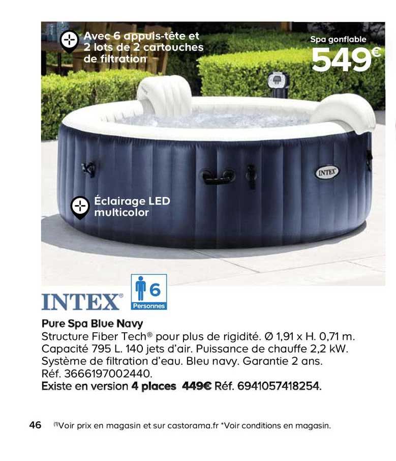Pure Spa Blue Navy Intex