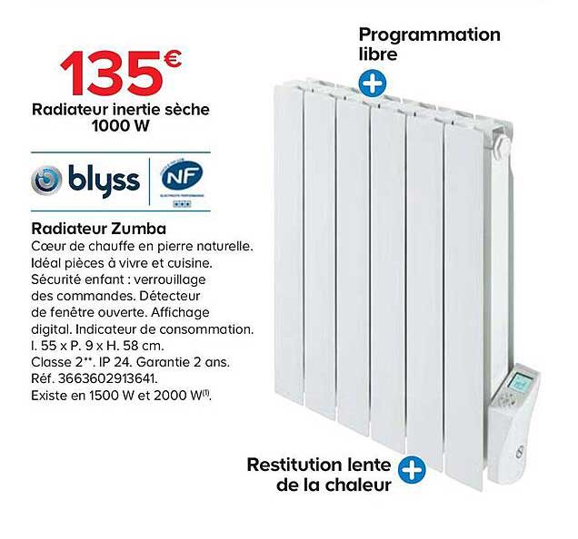 radiateur zumba blyss