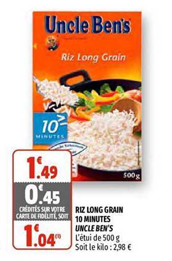 riz long grain 10 minutes uncle ben's