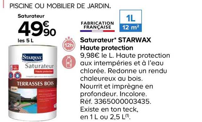 Saturateur Starwax Haute Protection