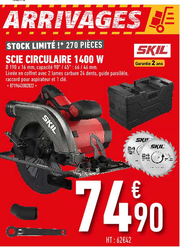 Scie Circulaire 1400 W Skil