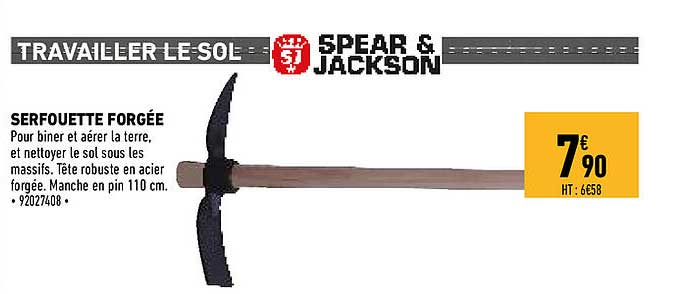 serfouette forgée spear & jackson