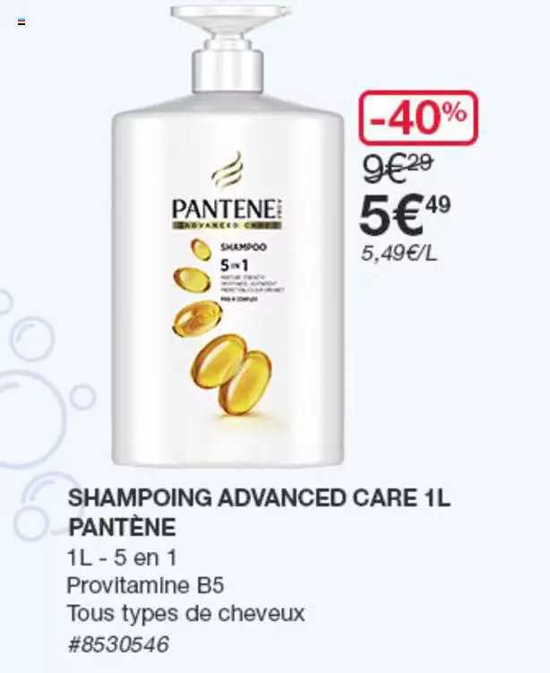 Shampoing Advanced Care 1 L Pantène