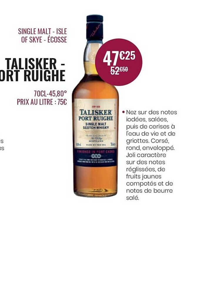 single malt - isle of skye - écosse talisker  port ruighe