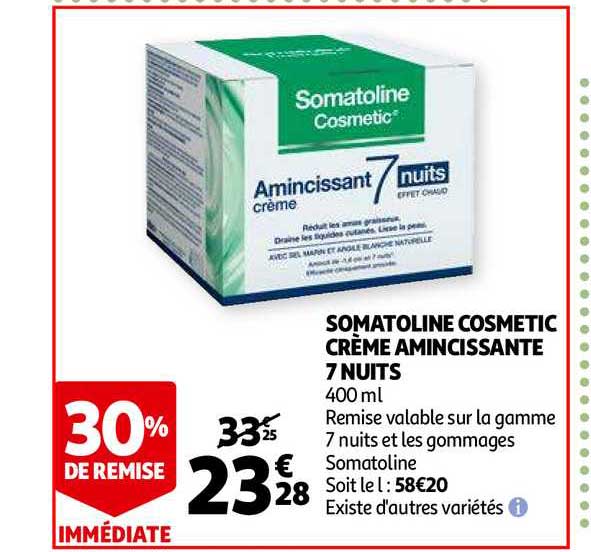 somatoline cosmetic crème amincissante 7 nuits