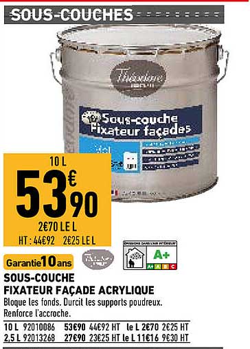 sous-couche fixateur façade acrylique