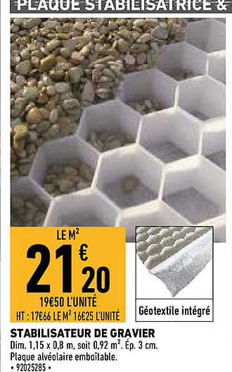 stabilisateur de gravier