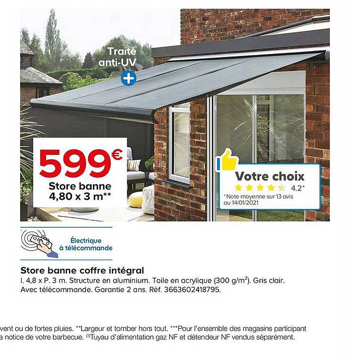 Store Banne Coffre Intégral