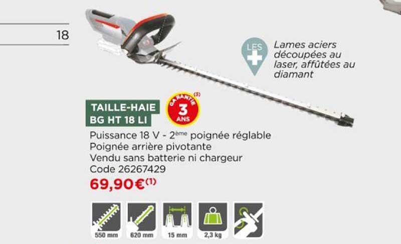 Taille-haie Bg Ht 18 Li