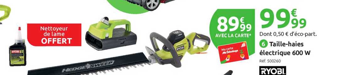 taille-haies électrique ryobi