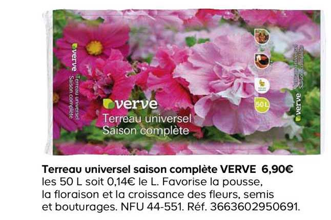 Terreau Universel Saison Complète Verve